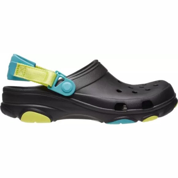 NEW CROCS Mens Sizes 10, 13 Classic All-Terrain Clogs - Black/ Multi - Picture 2 of 7